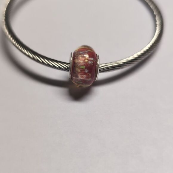Silver Christmas Charm for Pandora Style Bracelet - Picture 2 of 5